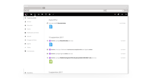 Stokeo - Stockage & partage de documents en ligne - Historique des versions de documents